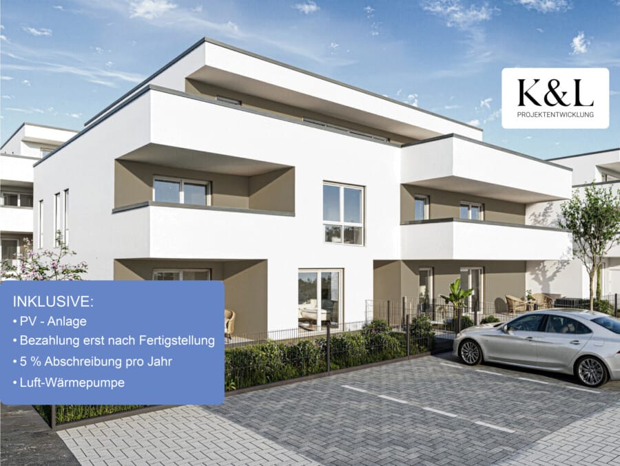 Titelbild - 4-Zimmer-Eigentumswohnung im EG mit Garten inkl. PV-Anlage und Wärmepumpe in Weißenthurm I W1