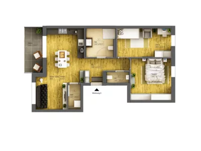 Grundriss Wohnung 5