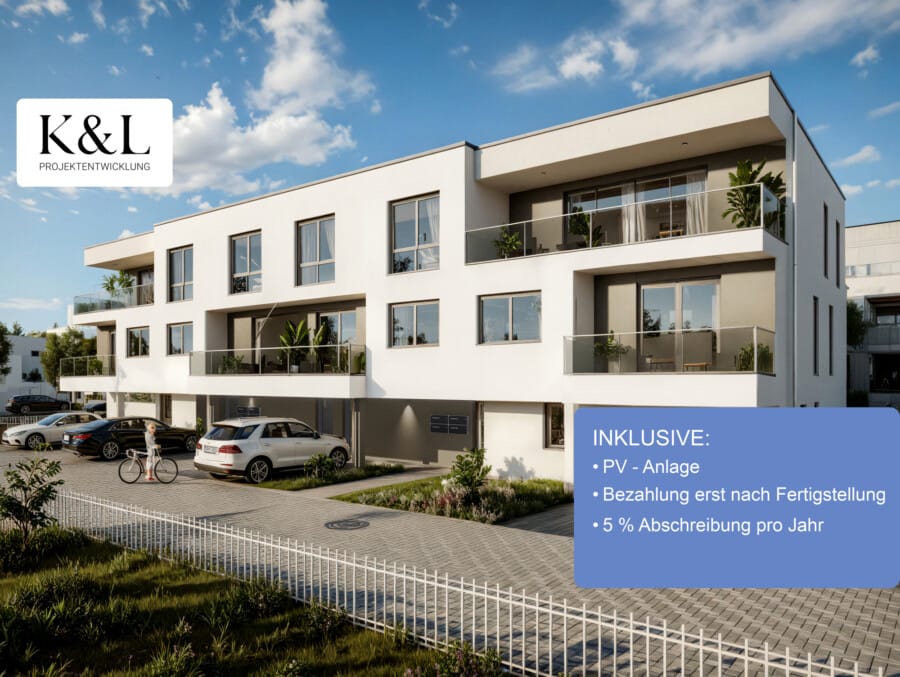 Titelbild - 3-Zimmer-Eigentumswohnung im 1.OG mit Loggia inkl. PV-Anlage I Wohnung 4