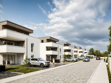 Ansicht - Barrierefreie 3,5-Zi-Eigentumswohnung im EG mit Garten inkl.PV-Anlage u. Wärmepumpe I Wohnung 1